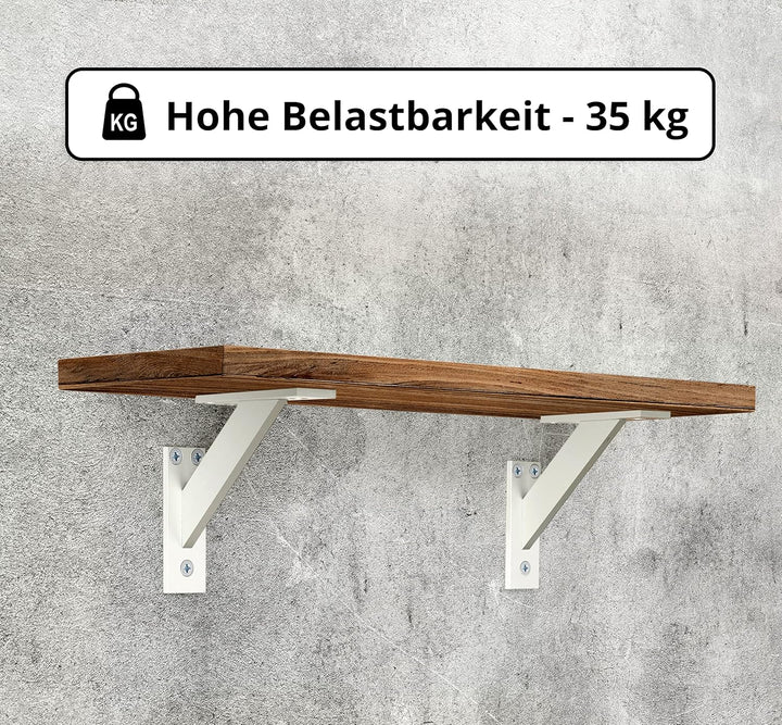 Alusfera Regalhalterung - Dekorative Regalwinkel - Regalhalter 120 mm - Wandregal Halterung - Langle
