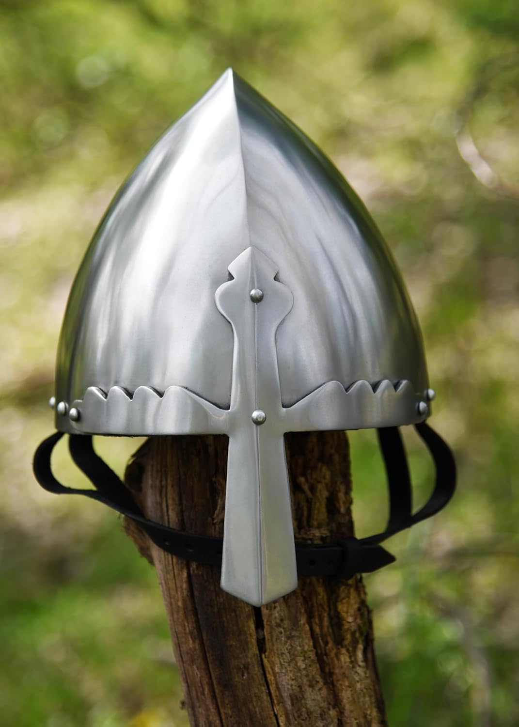 Ulfberth - Nasalhelm - St. Wencelass - Wenzelhelm - 2mm Stahl - Schaukampftauglich - Mittelalter - R