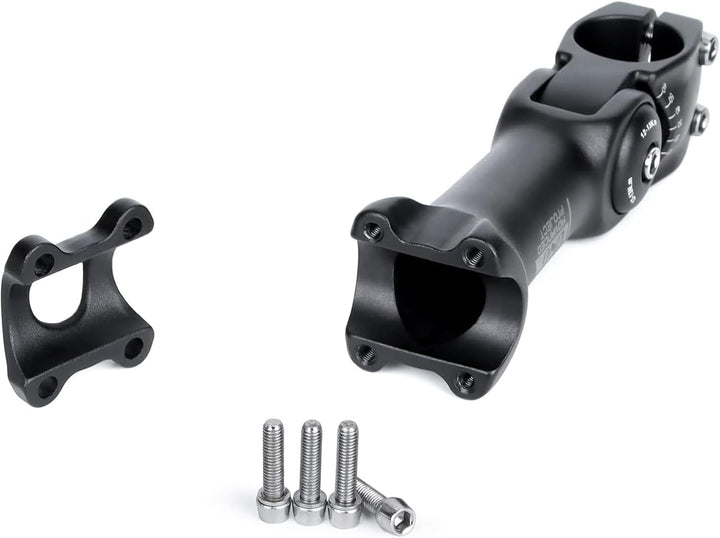 BESNIN Fahrrad Vorbau 25,4 Lenker 0-60 Grad verstellbar MTB Vorbau Rennrad Vorbau Vorbau 90mm 110mm