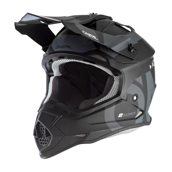 O'NEAL Unisex – Erwachsene 2srs Helmet Slick V.23 Helm S Grau/Schwarz, S Grau/Schwarz