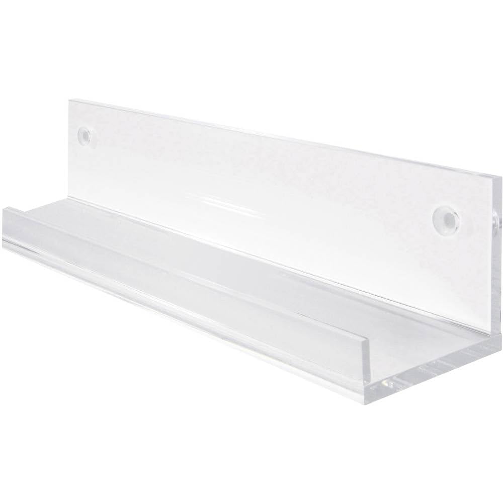 SIGEL GA111 Schmales Galerieboard / Regalboard / Ablageboard 50 cm, Acryl glasklar, 50 cm