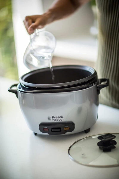 Russell Hobbs Reiskocher Maxi 2,5l inkl. Dampfgarer-Einsatz (Warmhaltefunktion, antihaftbeschichtete