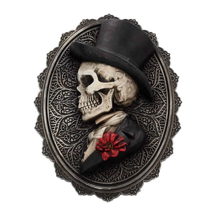 Nemesis Now Schönes Wandschild, 24 cm, grau, Polyresin, 22 cm