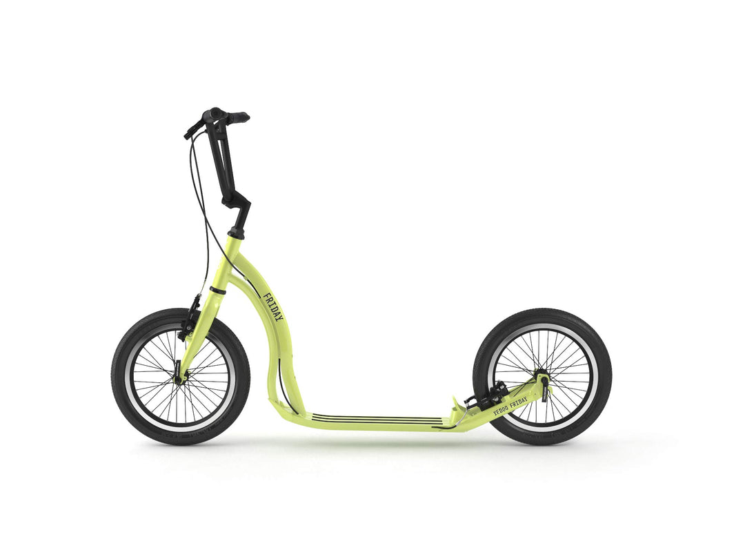 Yedoo Friday Tretroller - bis 150 kg, mit Luftreifen 16/16 - Kickscooter für Erwachsene mit verstell