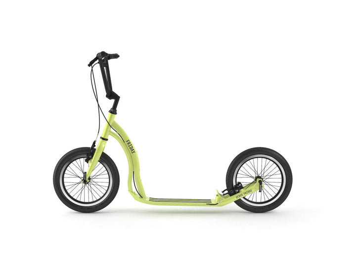 Yedoo Friday Tretroller - bis 150 kg, mit Luftreifen 16/16 - Kickscooter für Erwachsene mit verstell