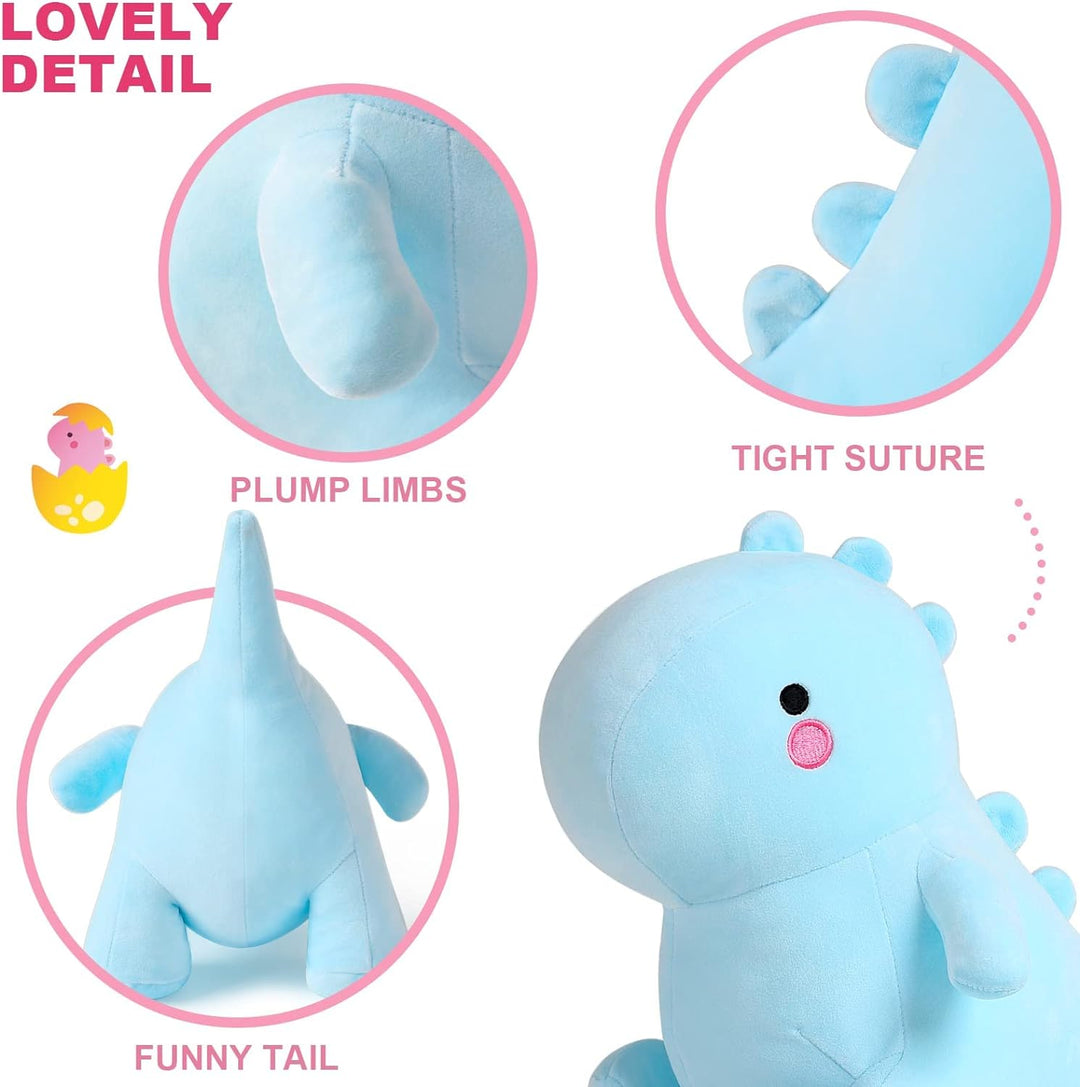 shownicer Plüschtier Dinosaurier Kuscheltier Stofftier Kawaii Dino Plüsch, Plüschsaurier Plüschkisse