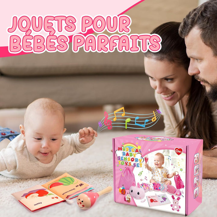 Toyzey Musical Raupe Baby Geschenk 0-6 Monate Mädchen BabySpielzeug 3 6 12 Monate Spielzeug ab 0 3 6