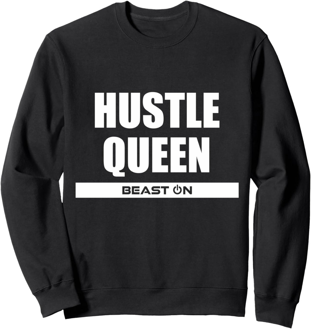 Hustle Queen Bodybuilding Gains Gainz Gym Fitness Motivation Sweatshirt