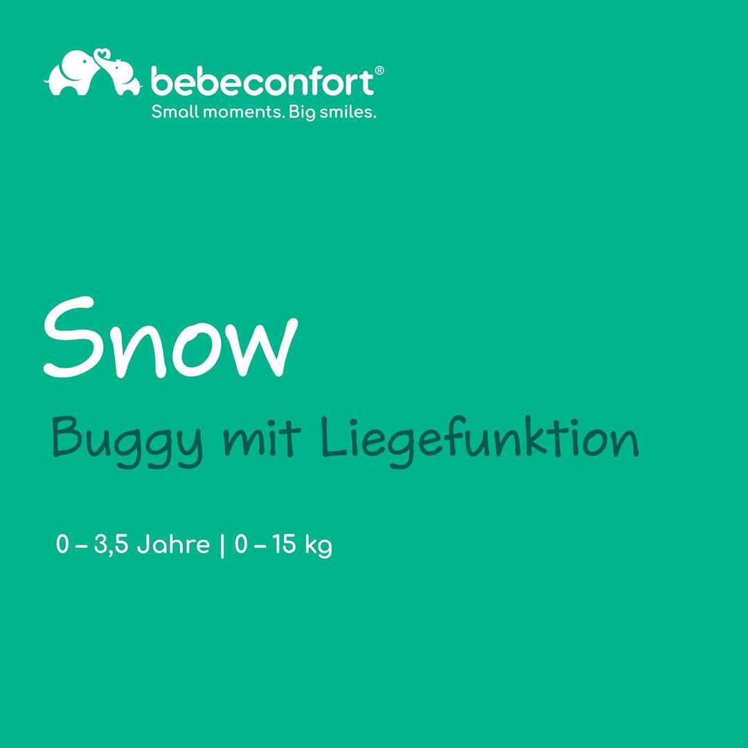 Bebeconfort Snow, Buggy mit Liegefunktion, 0 Monate bis 3,5 Jahre, 0 bis 15 kg, Buggy Kinderwagen, L