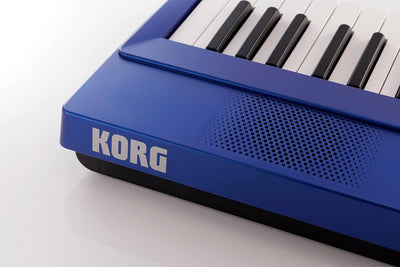 Korg – Liano L1 – Tragbares Digitalpiano mit Hochwertiger Soft-Touch-Tastatur – Metallisches Blau Bl