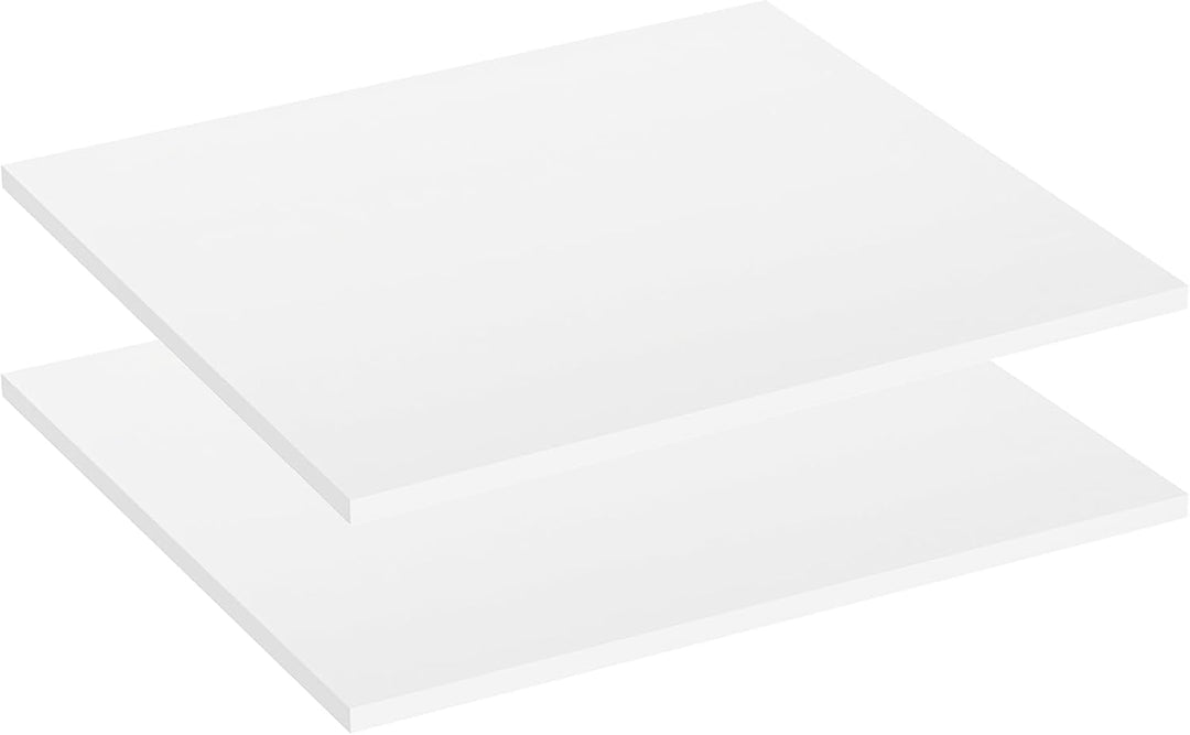 KOMTO Einlegeböden für Schränke Weiss - Regalboden mit Befestigung Einlegeboden Kleiderschrank Spanp