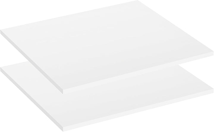 KOMTO Einlegeböden für Schränke Weiss - Regalboden mit Befestigung Einlegeboden Kleiderschrank Spanp