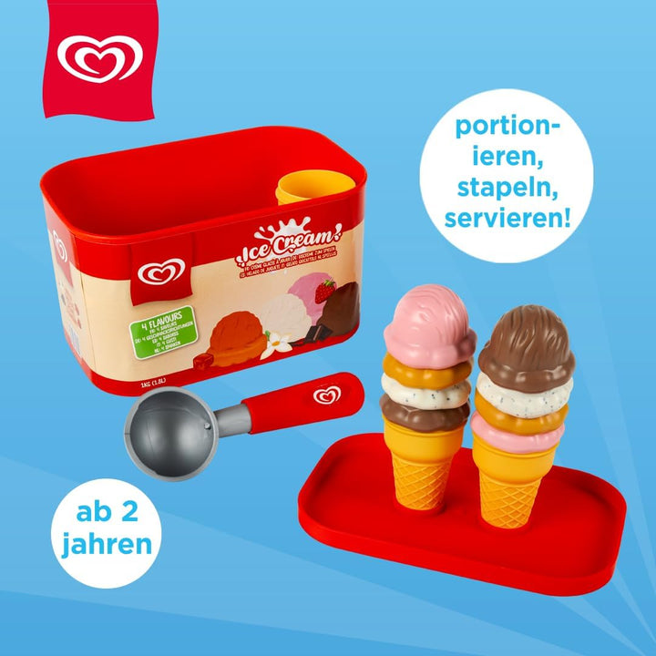 Authentisches Langnese Eisportionierer-Spielset von Casdon | Portionierer- und Servierspielzeug für