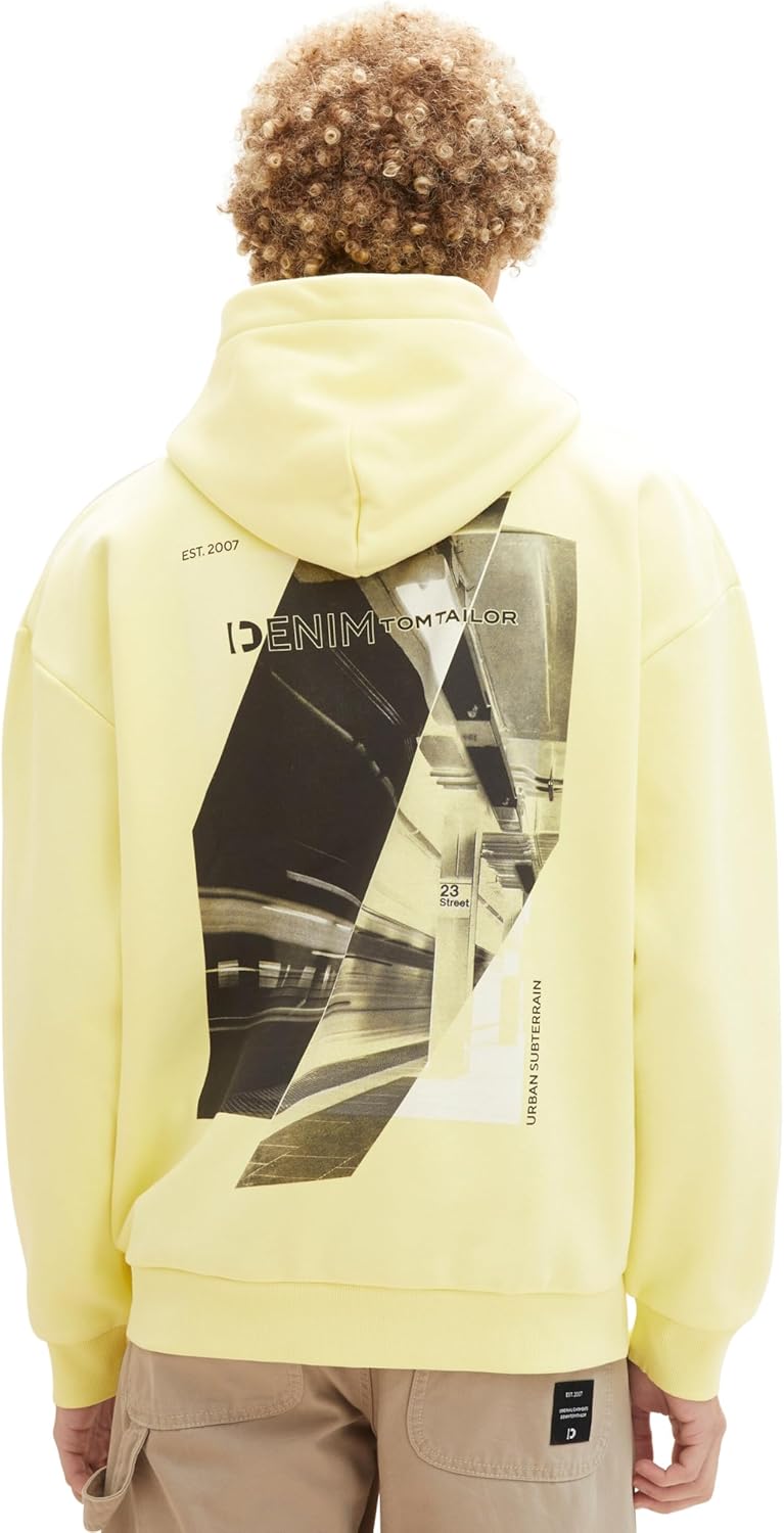 TOM TAILOR Denim Herren Sweatshirt M 12915 - Canary Light, M 12915 - Canary Light