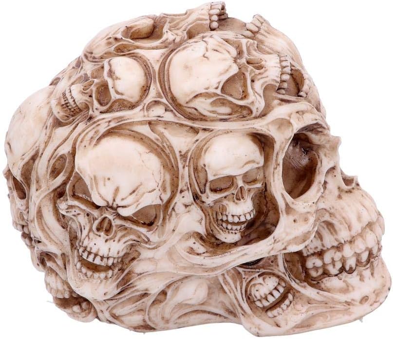 Nemesis Now Skulls James Ryman Totenkopf, 18 cm, elfenbeinfarben