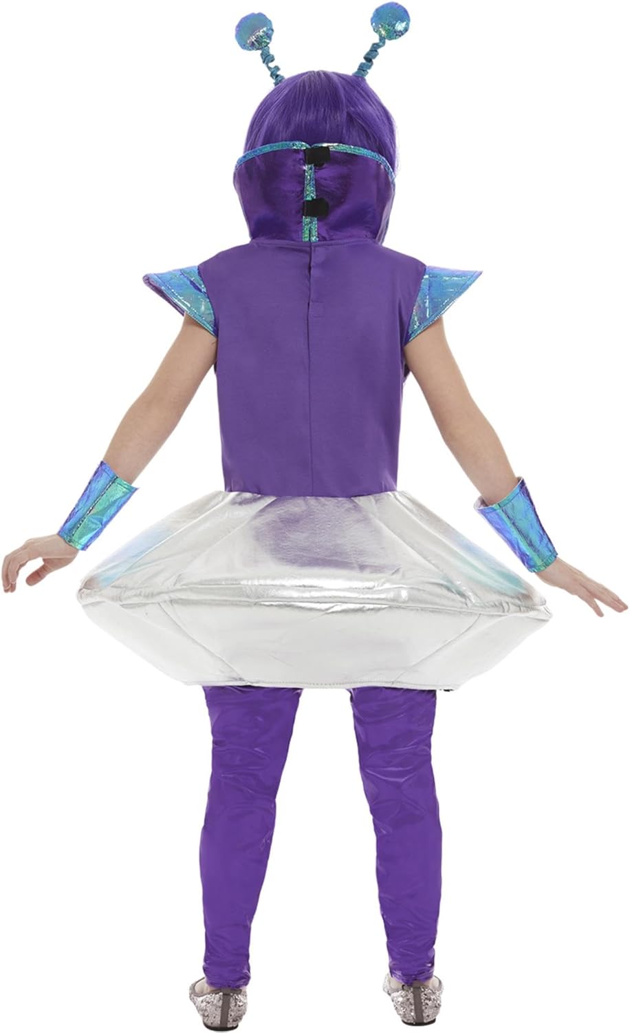 Alien Girl Costume, Silver (S) S - 4-6 Jahre Silber, S - 4-6 Jahre Silber