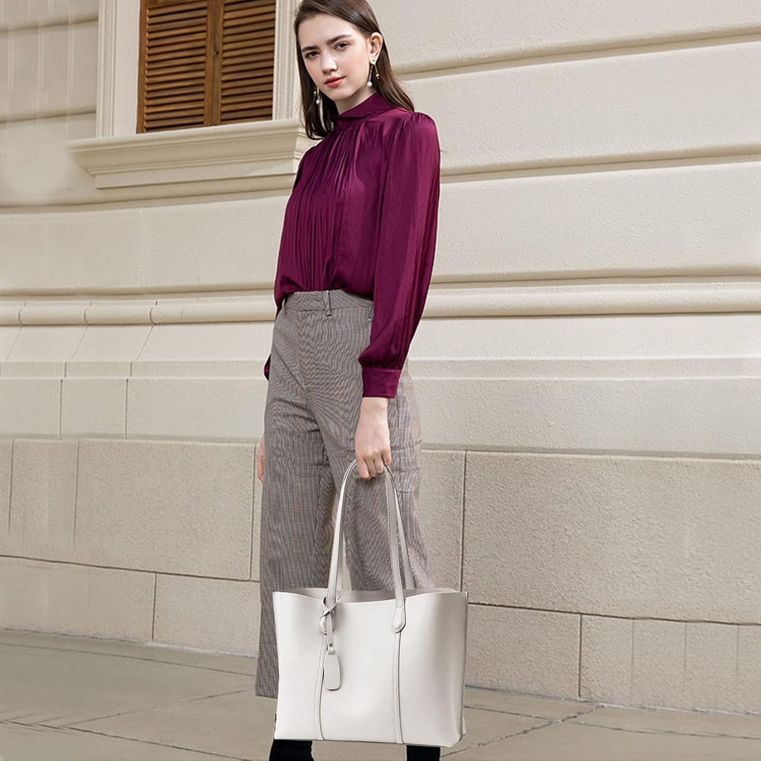 PORRASSO Handtasche Damen Schultertasche Gross Shopper Tasche Henkeltaschen PU Leder Shopper Taschen