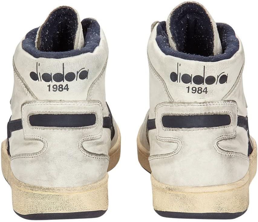 Diadora Heritage MI Basket Used Echtleder-Schuhe Coole Herren High Top Sneaker Turnschuhe Friezeitsc