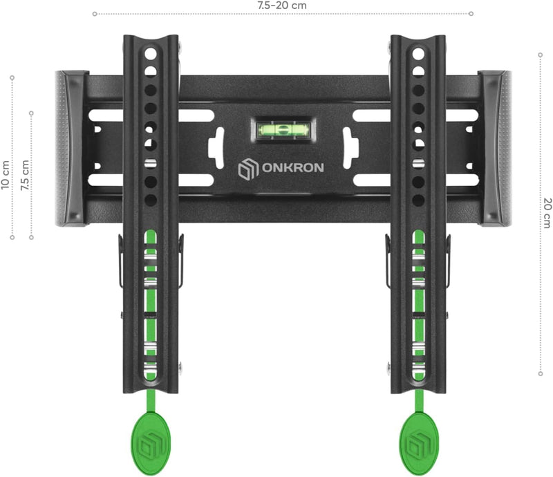 ONKRON Wandhalterung für TV 17"-43" mit einem Gewicht von bis zu 36,4 kg max VESA 200x200 einfache N