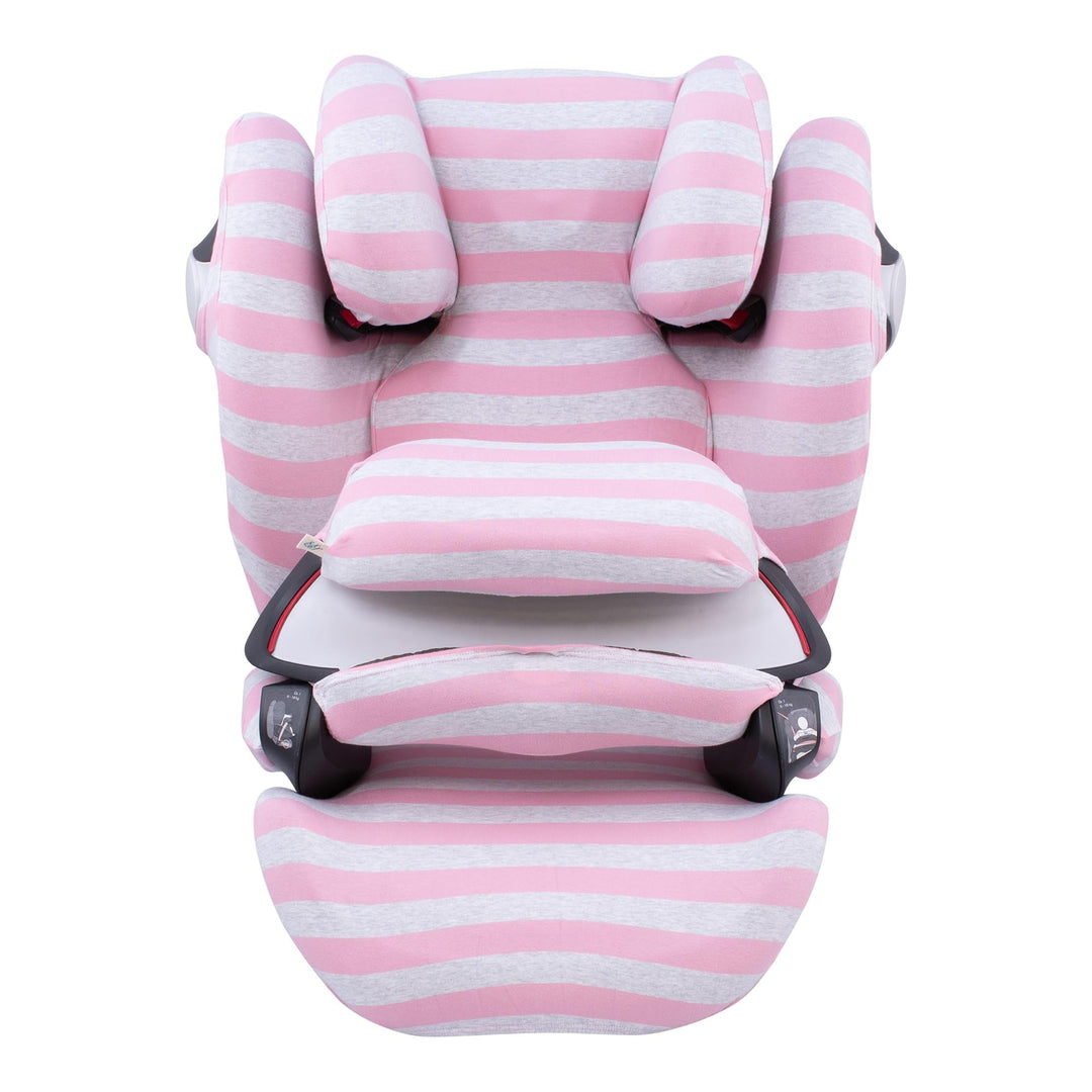 JYOKO Kids Bezug für Autositz kompatibel mit Cybex Pallas M (Pink Island), Pink Island