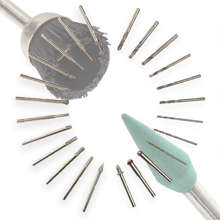 DEMA Zubehör-Set 278 tlg - Minischleifer, Stabschleifer, Multischleifer, Multitool - Schleifaufsätze