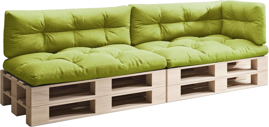 sunnypillow Palettenkissen 5er Set für Europaletten Indoor und Outdoor Palettenpolster Palettensofa