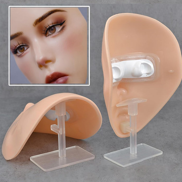 Make-up Trainieren Bausatz,silikon gesicht, Professionelle Mannequin Kopf Set, Wiederverwendbare Sil