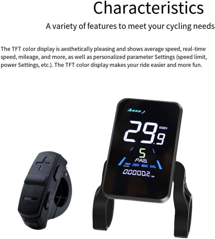 LCD-Bildschirme für Elektrofahrräder, NC-81F, wasserdicht, Armaturenbrett, Computer, E-Bike-Panel, A