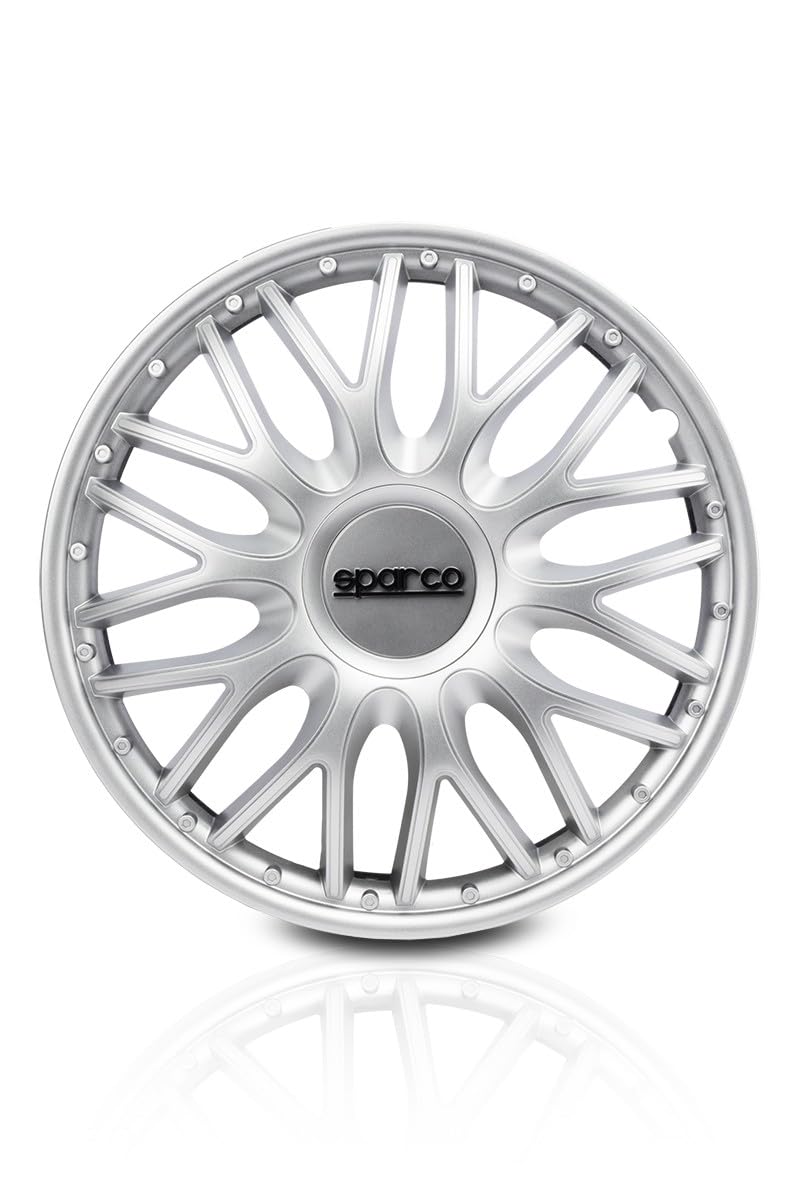 Sparco SPC1596SV Wheel Trims Roma Silver 15 Inch, Set of 4, ROMA 15 zoll SILBER, ROMA 15 zoll SILBER