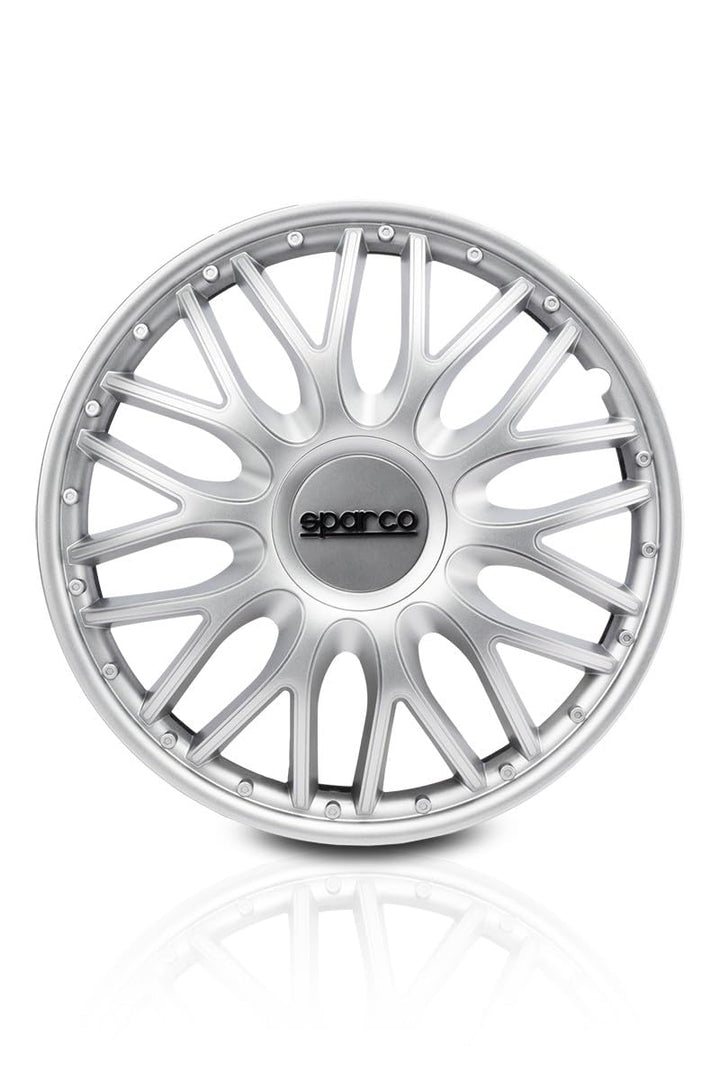 Sparco SPC1596SV Wheel Trims Roma Silver 15 Inch, Set of 4, ROMA 15 zoll SILBER, ROMA 15 zoll SILBER