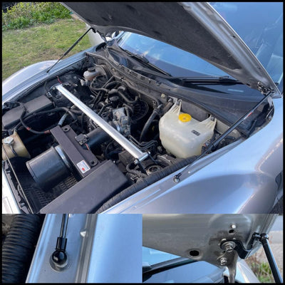 JINGLINGKJ Motorhauben dämpfer vorne für RX8 2003-2011Stossdämpfer Gasdruckfedern Federstangen 2St B