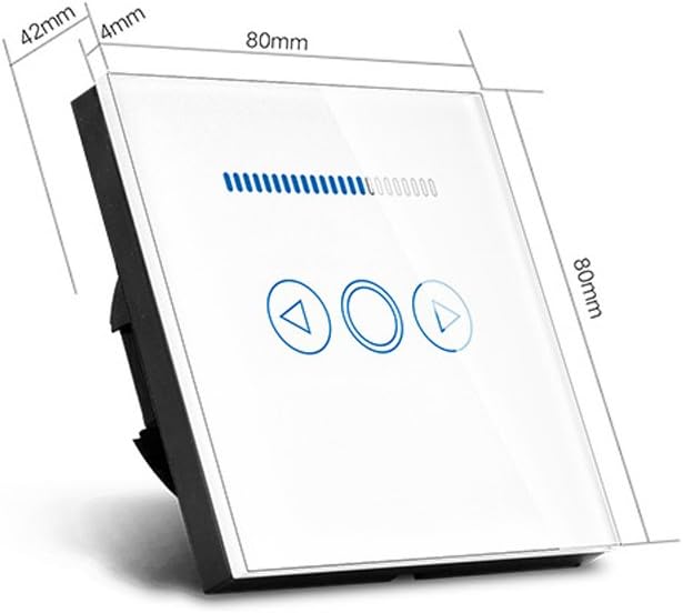 EU Standard 500 W LED Licht Dimmer Schalter Tempered Crystal Glasscheibe Touch Lichtschalter Dimmer