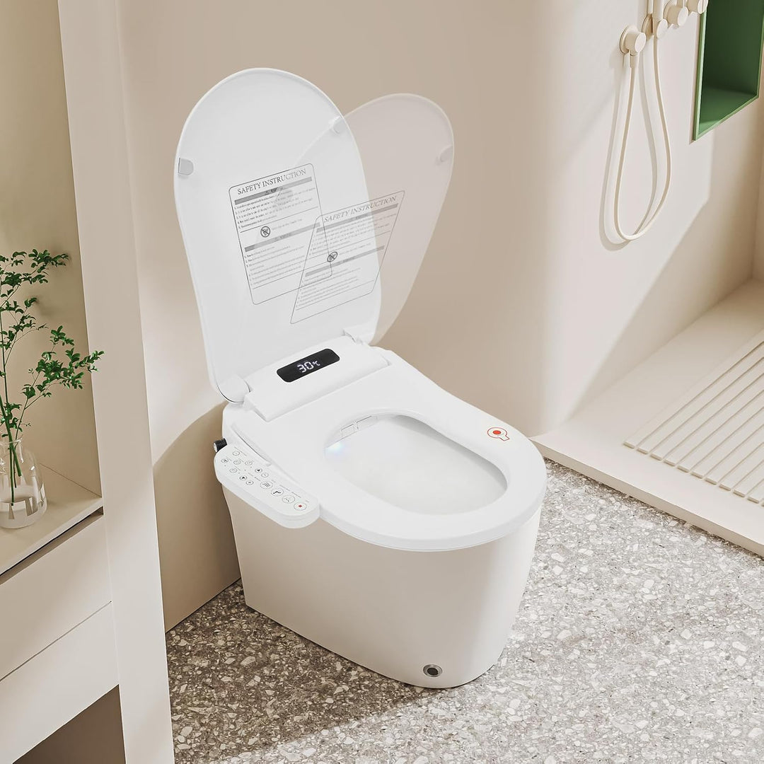 Bidet Toilettensitz 1030W Mit Warmlufttrockner Und Fernbedienung, Dusch WC Sitz Mit Sitzheizung Und