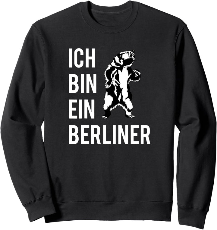 Hauptstadt Deutschland Wappen Bär Ich bin ein Berliner Sweatshirt