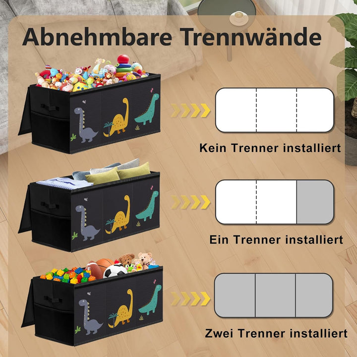 Spielzeugkiste mit deckel aufbewahrung kinderzimmer Extra Gross Aufbewahrungsbox Kinder - Faltbar Sp