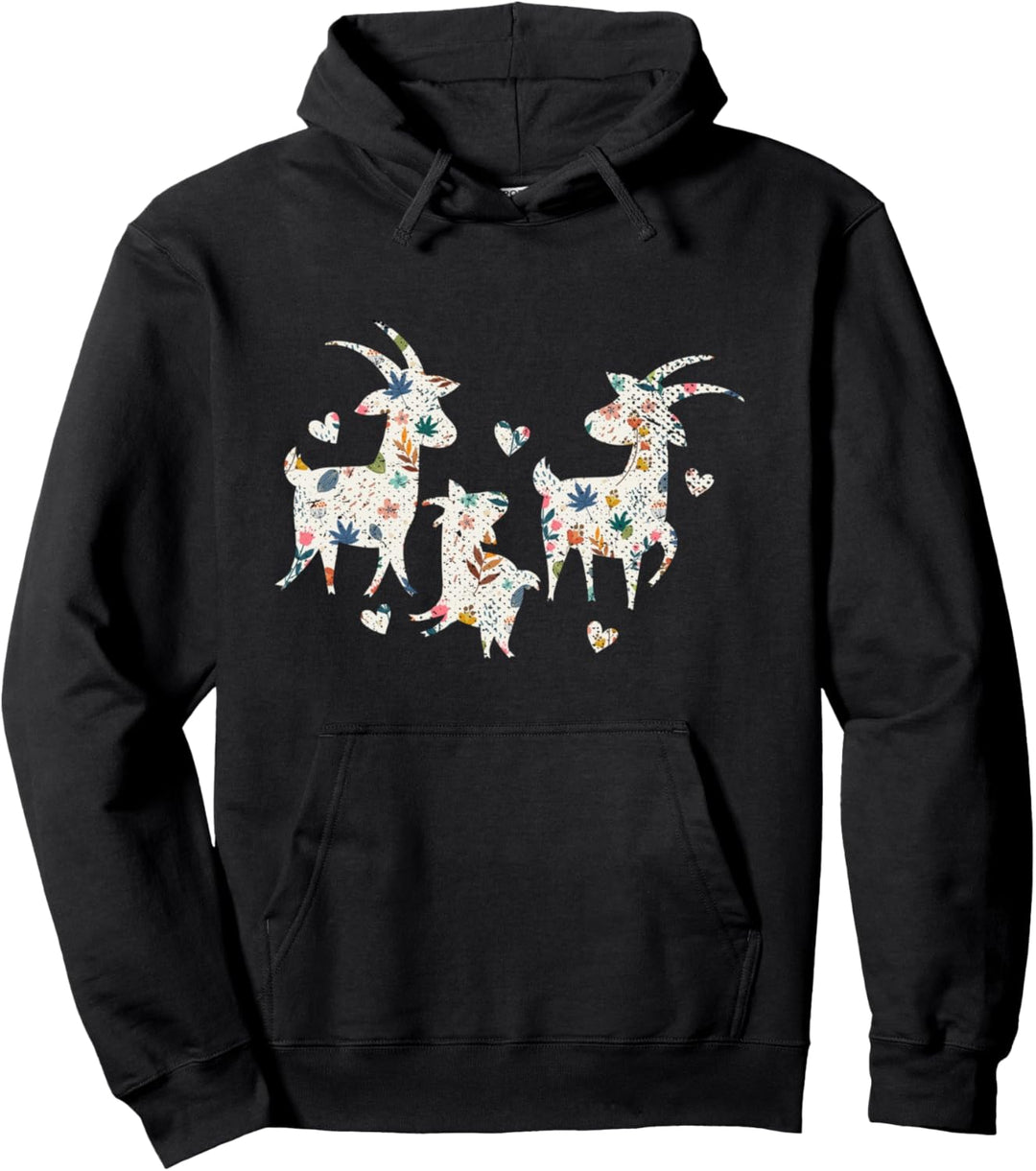 Landwirtschaft Bauernhof Tier Landwirt Vintage Ziege Pullover Hoodie