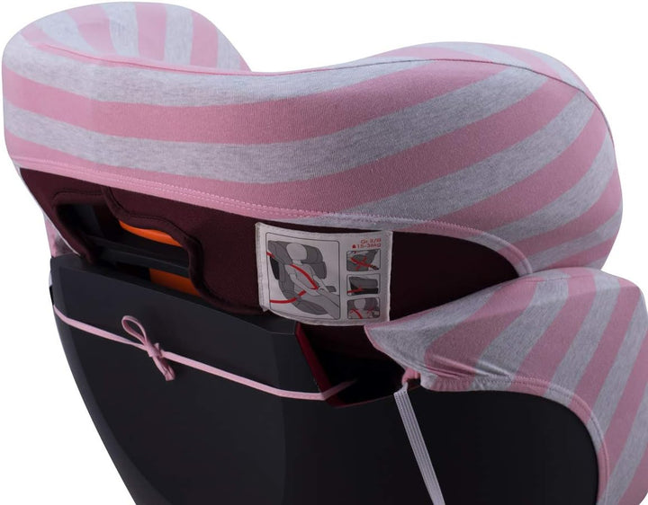 JYOKO KIDS Bezug für Autositz Kompatibel mit Cybex Solution Fix (Pink Island), Pink Island