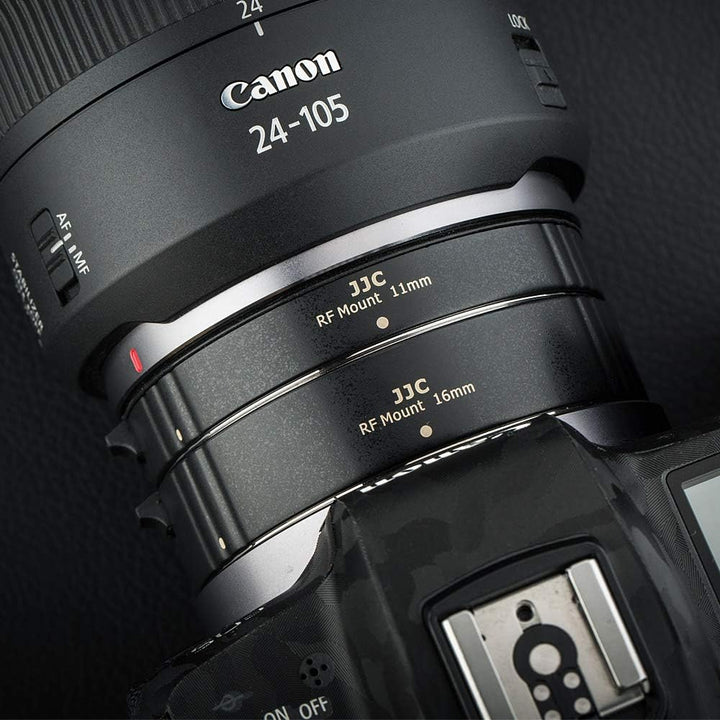 JJC Autofokus Zwischenringe TTL AF-Makro-Verlängerungsrohr-Set 11/16MM für Canon RF Mount EOS R10 R7
