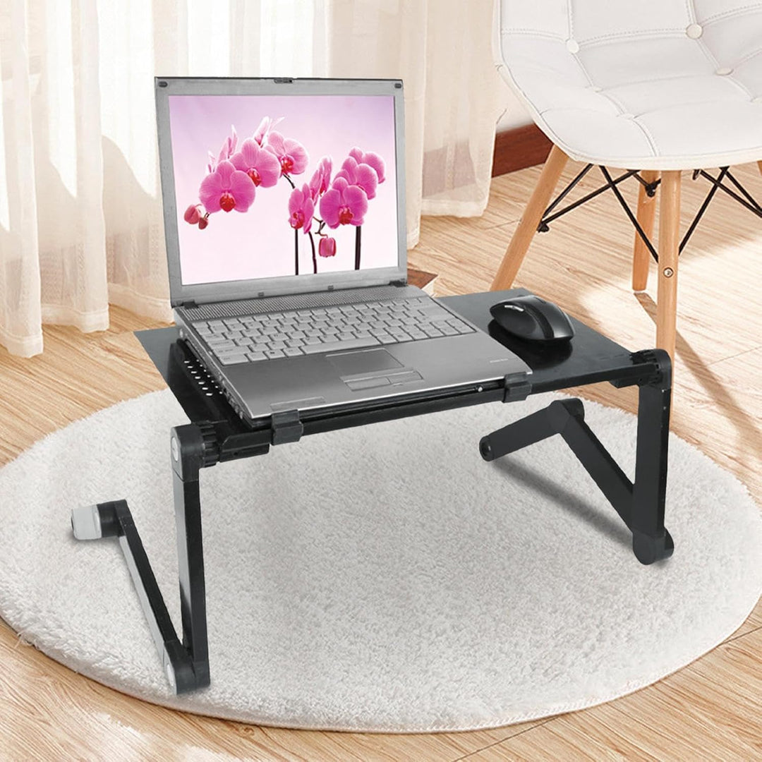 Laptop-Bett-Schreibtisch, Bett-Laptop-Tisch, Verstellbarer Laptop-Ständer mit Computerablage, Zusamm
