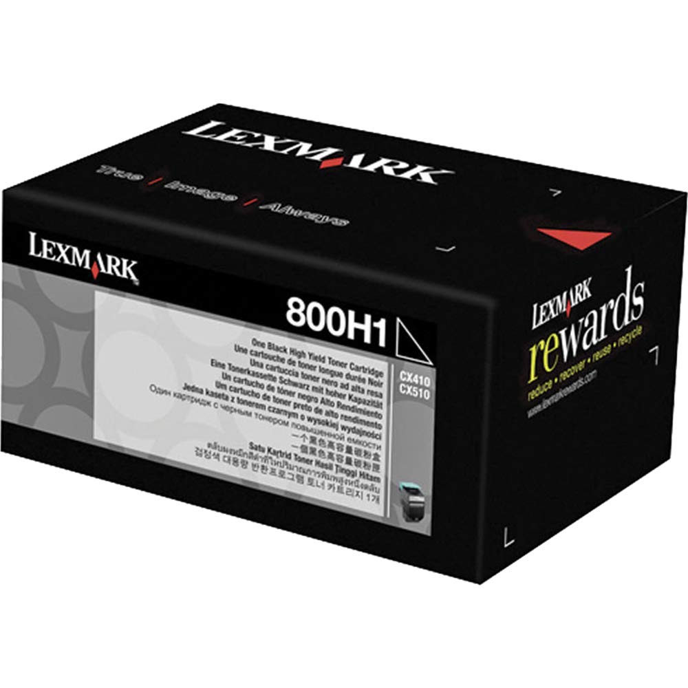 Lexmark 80C0H10 - LEXMARK 800H1 BLACK TONER LEXMARK 800H1 BLACK TONER 80C0H10