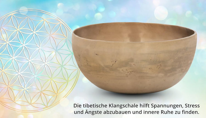 XDrum Therapeutische Klangschale Ton C - auf Ton C gestimmt - für Wurzel-Chakra (Muladhara) - Durchm