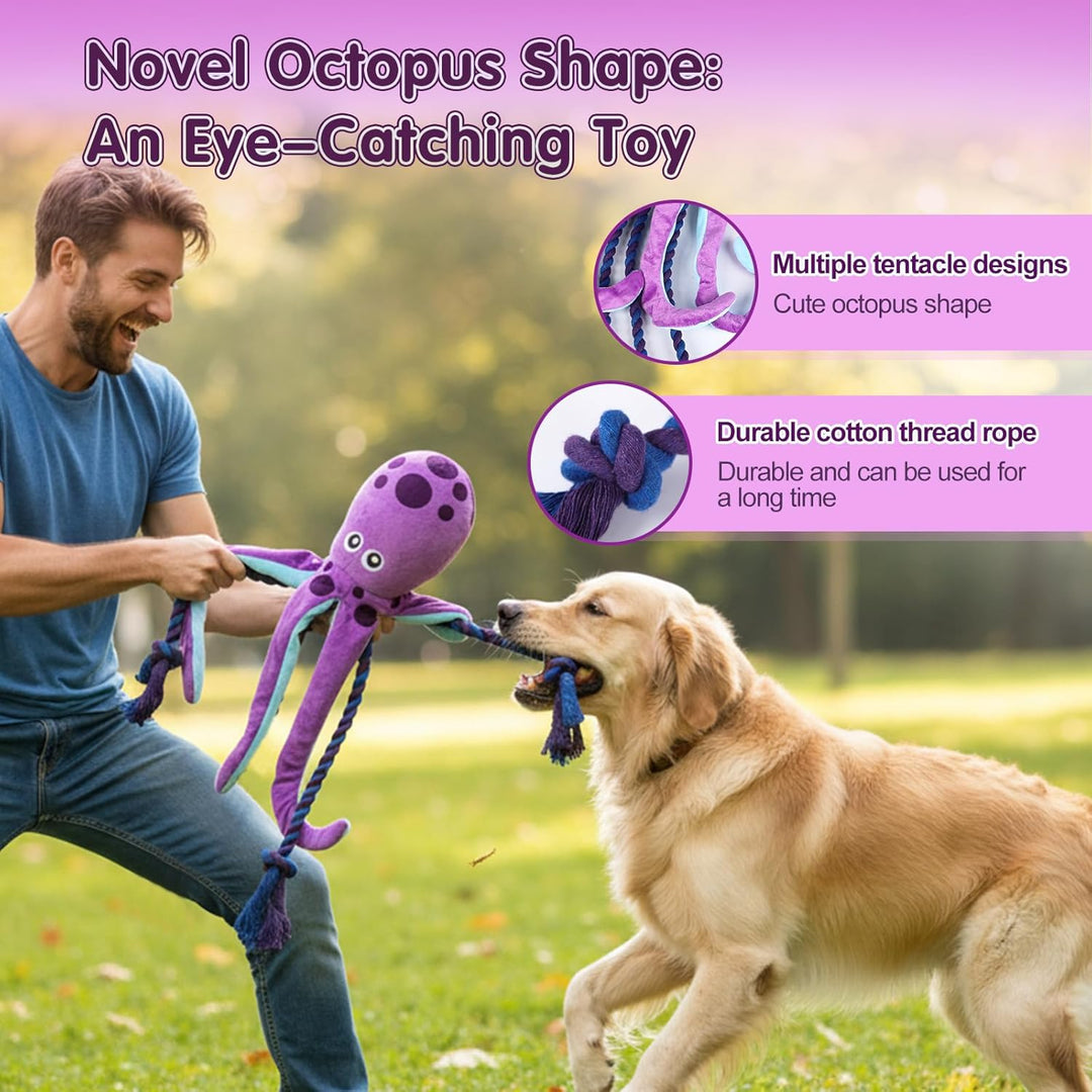 Baumwollseil interaktives Spielzeug kein stopfendes Crinkle-Plüsch-Hundespielzeug Hunde-Quietschspie