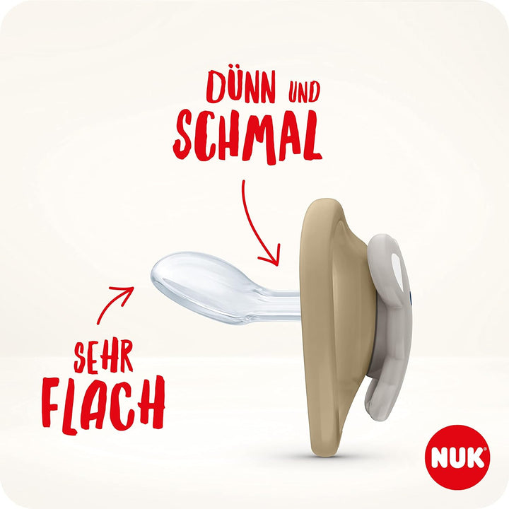 NUK Space Day & Night Babyschnuller | 6-18 Monate | Im Dunkeln leuchtende Schnuller mit zusätzlichen