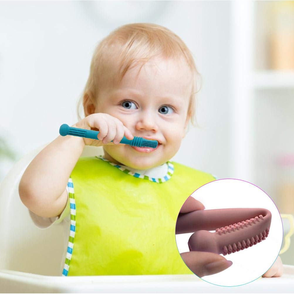 4 Stück hohle Beissringröhren, baby zahnen,beissröhrchen,kaukette kinder,weiche Texturen, Molarstab