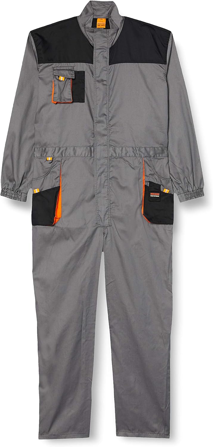 Result R321x Work-Guard Lite Overall 4XL Mehrfarbig (Grau / Schwarz / Orange), 4XL Mehrfarbig (Grau
