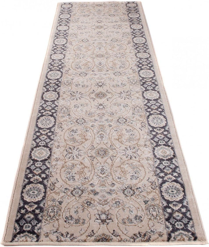 Carpeto Rugs Blumen Teppich Läufer Flur - Orientalisch Teppichläufer - Kurzflor, Weich - Flurläufer