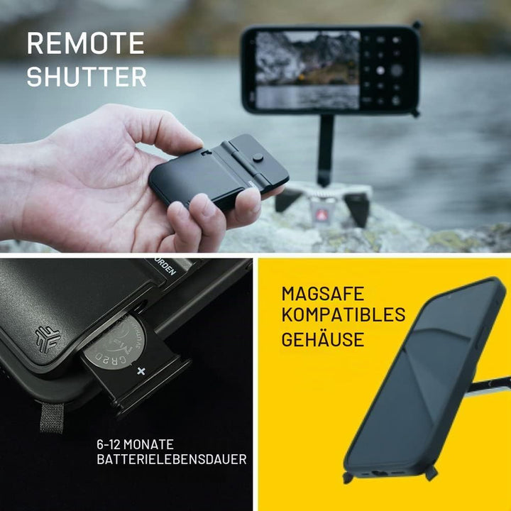 FJORDEN Plus-Bundle für iPhone 16 Pro, inklusive Kameragriff und iPhone hülle kompatibel mit MagSafe