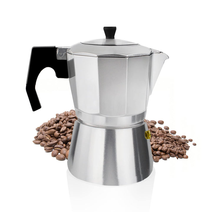 ACTIV CUISINE Espressokocher 3 Tassen aus Aluminium, Espressokanne Espresso Mokka Maker Mokkakanne i