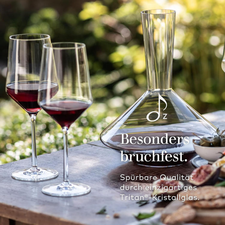Zwiesel Glas Rotwein Dekanter Pure (1 Stück), edle Karaffe für Rotwein mit Drop Protect Technologie,