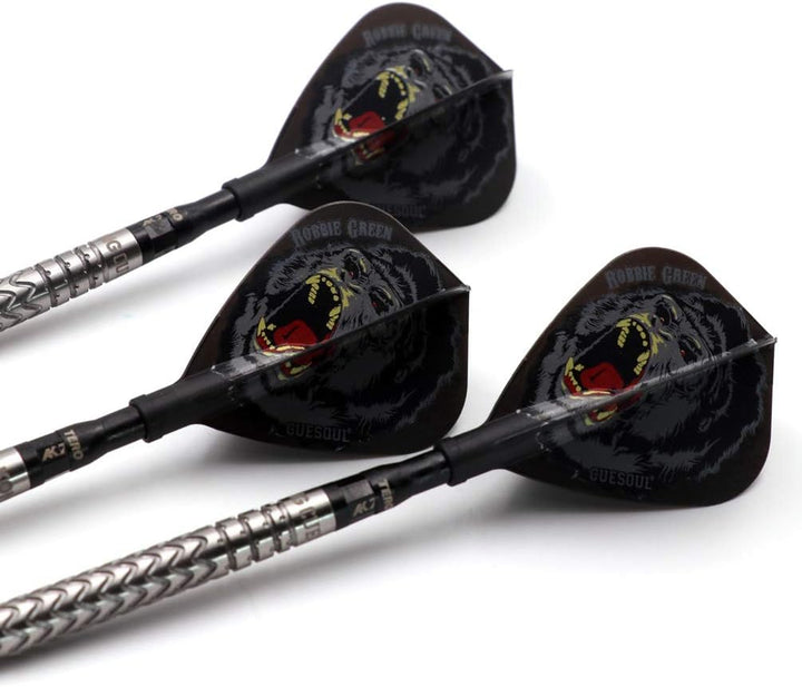 CUESOUL 22g / 24g / 23g 90% Wolframstahl Dart Set Serie Silber-2 24g, Silber-2 24g